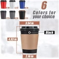 thumbnail image 4 of 12 OZ Disposable Insulated Paper Coffee Cups with Lids Straws and Sleeves, 120 Packs, 4 of 7