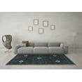 thumbnail image 3 of Ahgly Company Indoor Square Persian Light Blue Traditional Area Rugs, 7' Square, 3 of 4