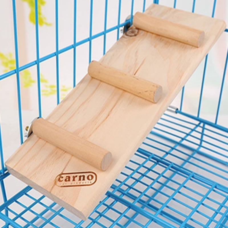 ViaGasaFamido Hamster Toy Small Pet Wooden Climb Ladder Safe Chew Toy Hamster Bird Stand Platform Toy Rest Board Perches Cage 