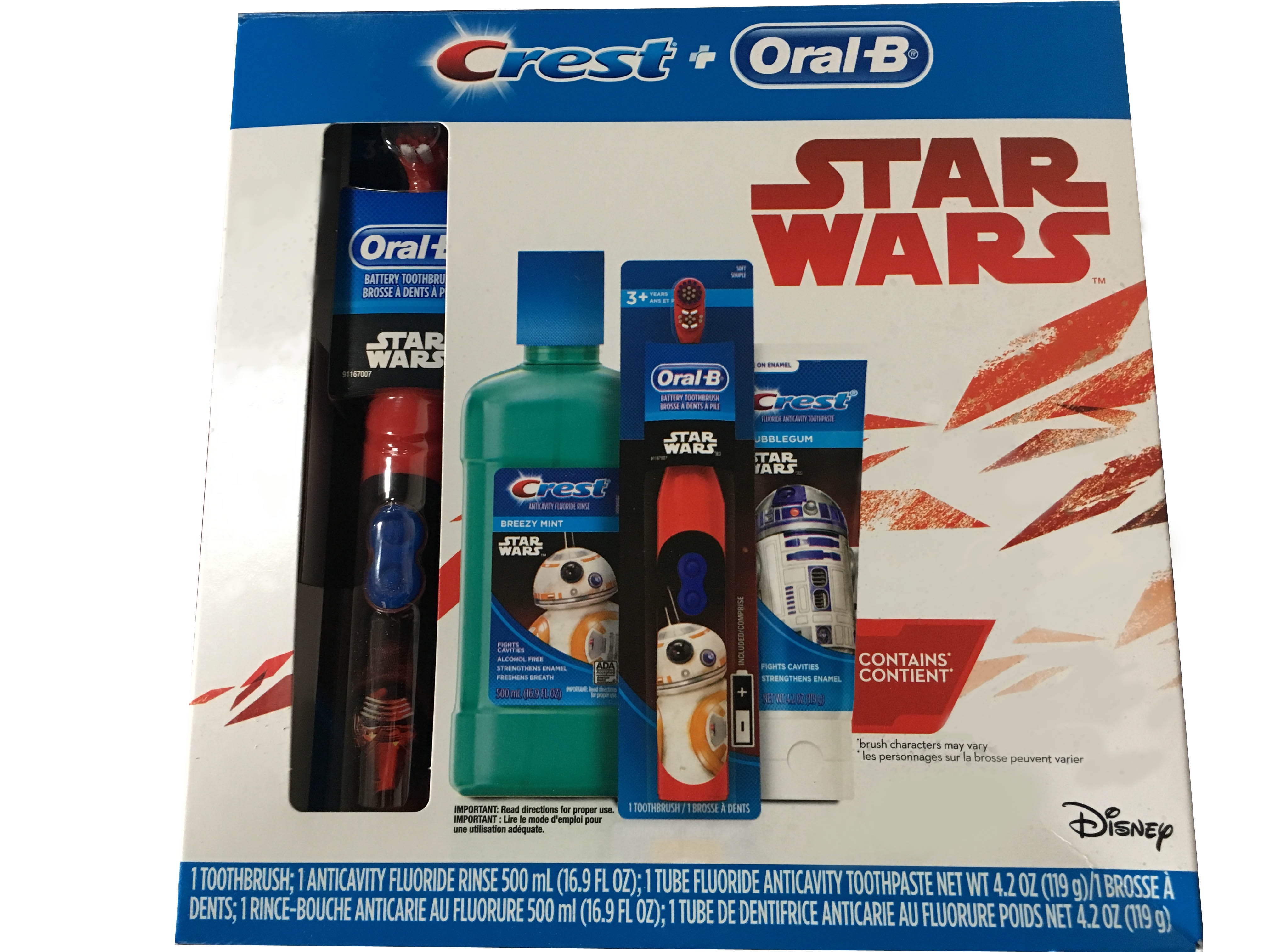 Oral B + Crest Star Wars Kit, Includes Oral-B Electric Toothbrush, One ...