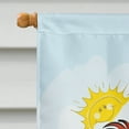 thumbnail image 3 of Carolines Treasures BB2082CHF Drapeau de Maison en Toile Longhair Rouge Teckel Été Plage, 3 of 4