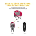 thumbnail image 3 of KingCamp Chaise de Camping Pliante Intérieure/extérieure, Rouge/gris, 3 of 6
