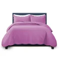 thumbnail image 4 of IR Imperial Rooms 3 Piece Quilt Set Set Soft Microfiber Chevron Bedspread-2 Pillow Shams Purple King, 4 of 10