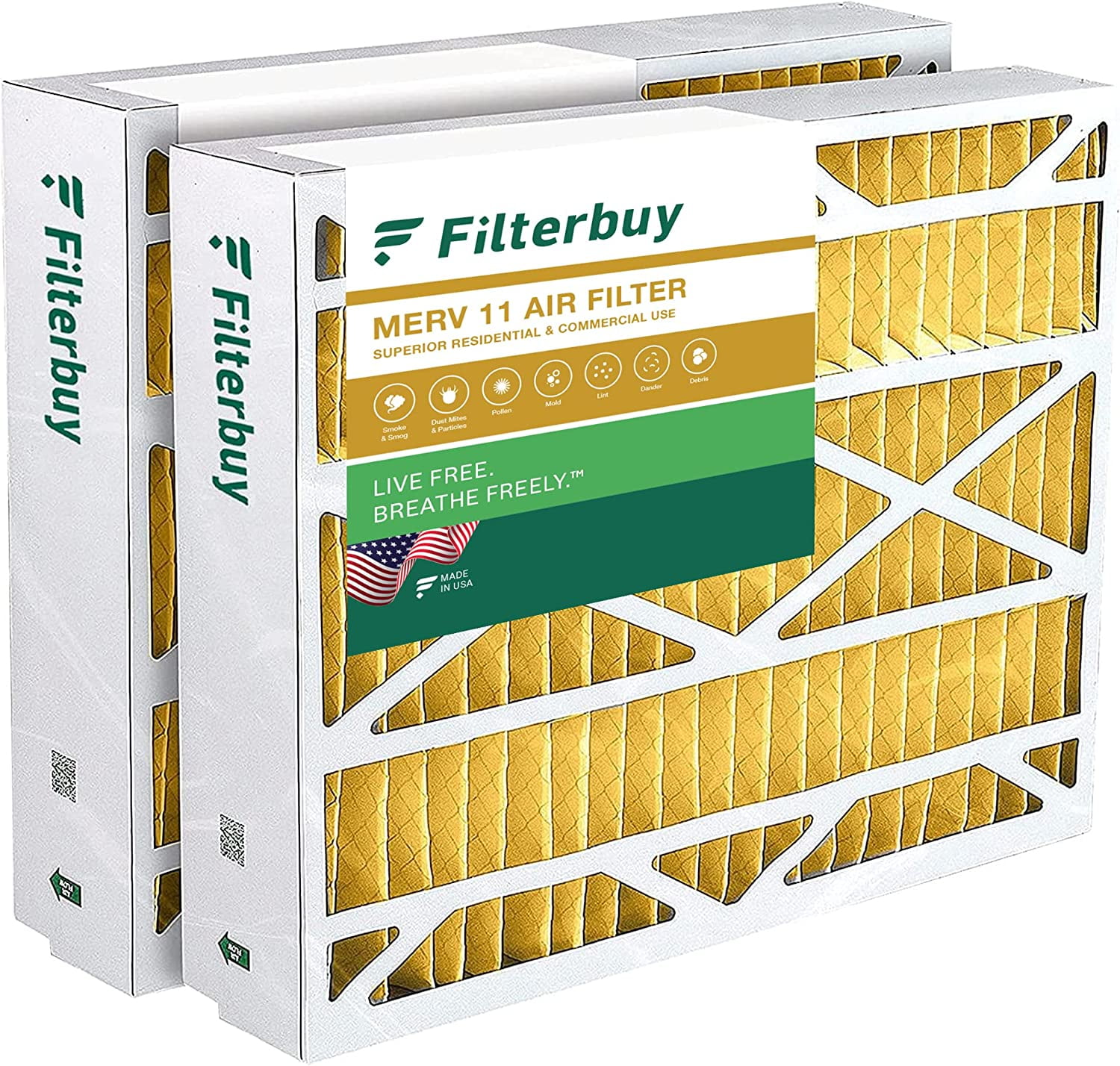 Filtros de aire filterbuy 20x26x5 Merv 11 AC White Rodgers Electro-Air compatible 