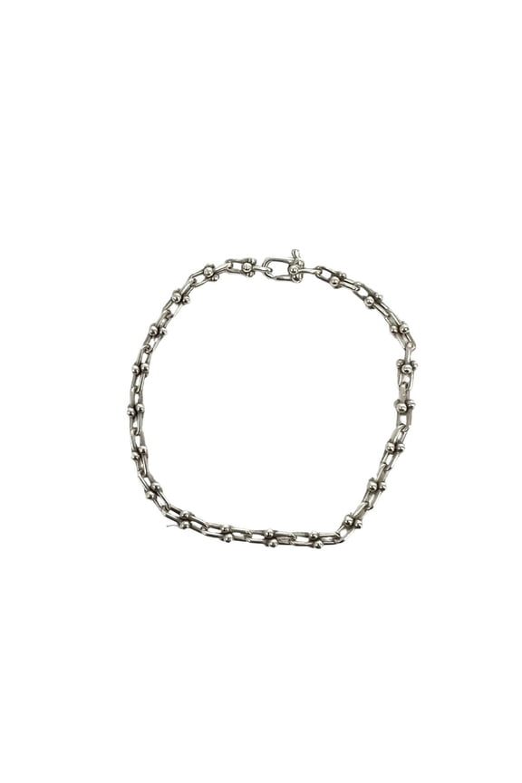 Pre-Owned TIFFANY&Co. Tiffany HardWear Microlink Bracelet, Sterling Silver 925, Accessory, Item...