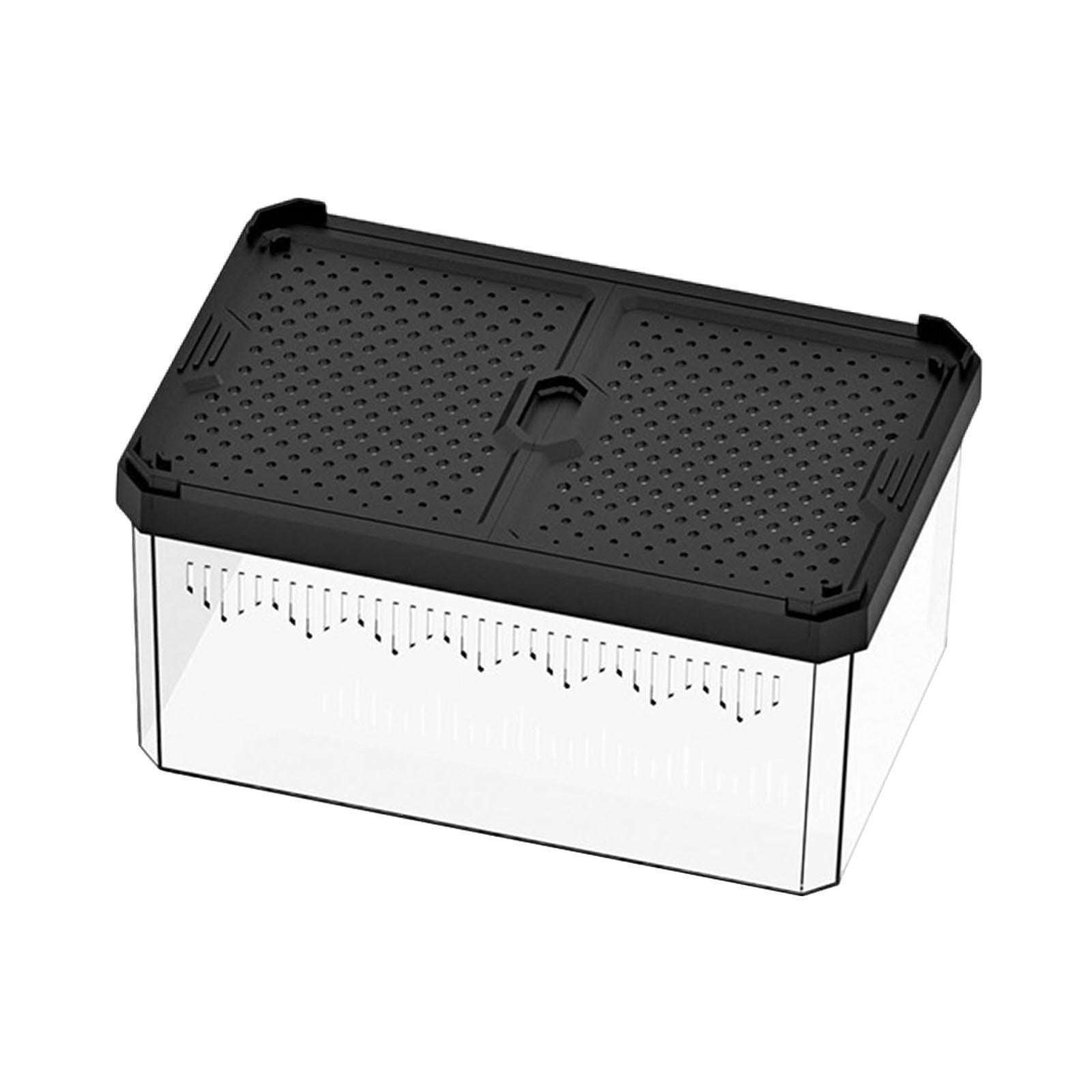 Fzaqwen Reptile Enclosure Terrarium Hatching Case Carrier Easy Cleaning Breeding Box for S
