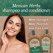 Tio Nacho Mexican Herbs Shampoo and Conditioner Set, Strengthening, Anti Hair Loss & Anti Breakage with Royal Jelly, Ginseng & Jojoba, Paraben & Cruelty Free, 14 Fl Oz Each