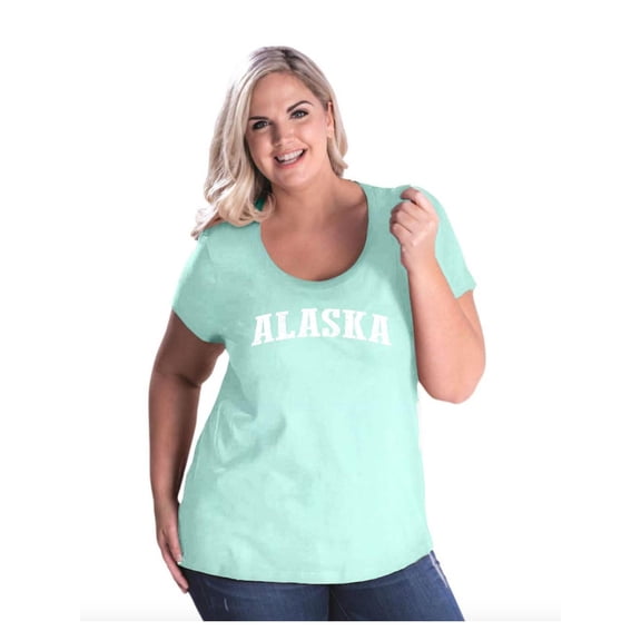 Women's Plus Size Curvy T-Shirt - Alaska