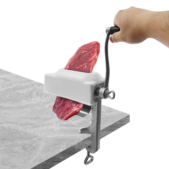 TOOL1SHOoo Manual Meat Tenderizer Tool Meat Grinder Heavy Duty 2 Rollers Food Flatten  Commercial