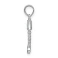 thumbnail image 2 of Finest Gold Sterling Silver Polished 3D Fishbone Pendant, 2 of 2