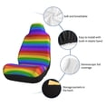 thumbnail image 6 of Cauagu Colorful Glitter Rainbow Print Car Seat Covers,Universal Automotive Seat Covers Car Seat Protectors Easy to Install Car Cover Car Accessories Auto rucks Van & SUV-1, 6 of 9