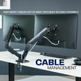 thumbnail image 3 of Dual Monitor Mechanical Spring Desk Mount Stand | Fits Screens up to 32", 3 of 8