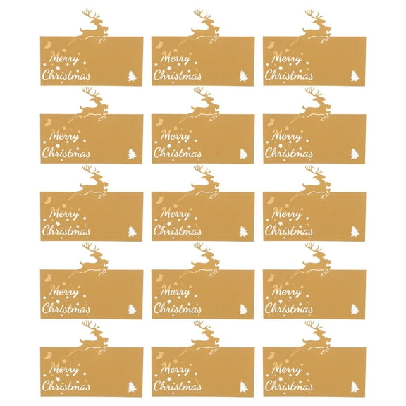 OUNONA 50Pcs Wedding Place Cards with , Festive Paper Tent Cards for Table Setting and Party Decoration