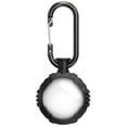 thumbnail image 4 of Vena Round TPU Case for Apple AirTag Holder Keychain Cover With Keychain Ring, Black, 4 of 7