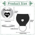 thumbnail image 2 of Little Heart Pocket Hug Token Long Distance Relationship Keepsake Stainless Steel Double Sided Memorial Coin Stainless Steel Color, 2 of 9