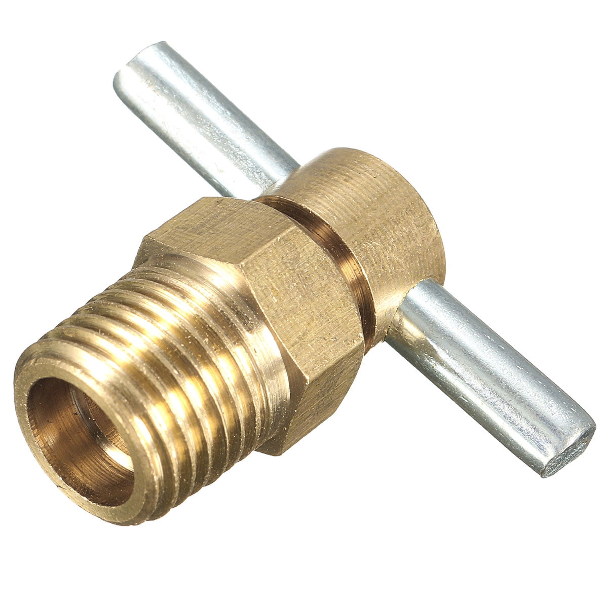 1/4 Inch 12mm NPT Brass Drain Valve For Air Compressor Tank Replacement