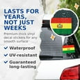 thumbnail image 4 of (2 Pack) Bolivia World Flag Stickers - Bolivian Pride - 5 Inches On Longest Side - Premium Vinyl - Choose from Over 200 Countries - for Cars, Trucks, Skateboards, Laptops - Made in USA - BMCS0830, 4 of 7
