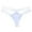 White, variant on Panties for Women,Bikini Panties Solid Color Low Waist Triangle Design with Thin Straps and Hollow Out Details,Womens Underwear,White,L