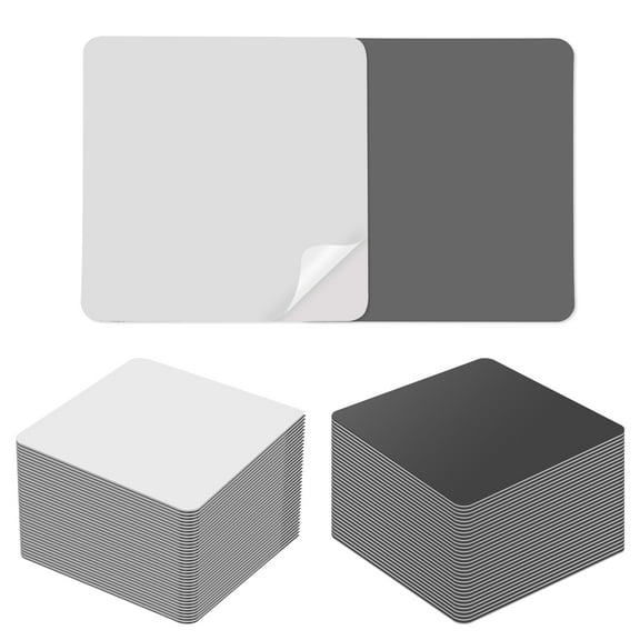 40Pcs Sublimation Magnet Blank Set 3 Inch Personalized DIY Square Refrigerator Magnetic Photo Blank for Fridge Microwave Washing Machine