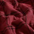 thumbnail image 3 of Eddie Bauer Kettle Falls Plaid Red Flannel Yarn Dye 60X50 Throw, 3 of 4
