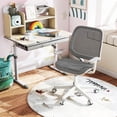thumbnail image 2 of Costway Kids Desk Armchair Swivel Mesh Children Computer Chair with Adjustable Height Gray, 2 of 10