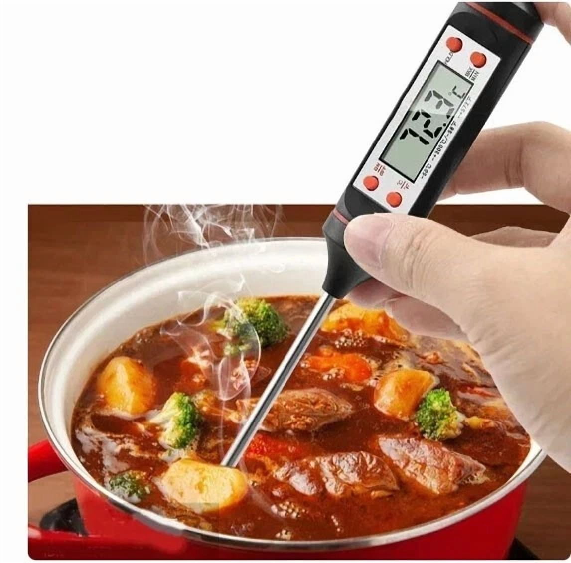 2Packs Instant Read Digital Meat Thermometer Bbq Grill Smoker For Food Cooking