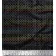 thumbnail image 1 of Soimoi Black Poly Georgette Fabric Circle Geometric Print Fabric by the Yard 42 Inch Wide, 1 of 5