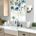 thumbnail image 5 of Blue Green Spring Floral Balloon Curtains for Windows, Bedroom Curtains 54 Inch Length, Weeping Botanical Summer Tie Up Curtains Panels Thermal Insulated Bathroom Curtains Window 42"x54", 5 of 8