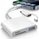 thumbnail image 1 of Lector de tarjetas SD AkHolz para iPhone iPad con Lightning y USB-C, 1 of 6