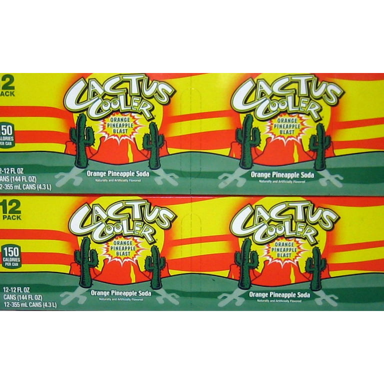 Cactus Cooler Caffeine Free Orange Pineapple Blast (12 oz can-12 Pack)