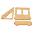 thumbnail image 5 of 4-Tier Retail Display Rack, Log Color, 4 PCS Tabletop Cake Stand Set for Parties and Events, 5 of 10