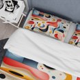 thumbnail image 4 of Designart "Minimalist Blue and Red Form II" Abstract Bedding Covert Set - Abstract Blue Modern Bed Set With 2 Shams, 4 of 6