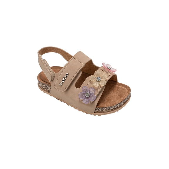 bebe Girl's Footbed Sandals - Cute and Comfy Sandals for Girls
