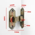 thumbnail image 3 of 90 Degree Stainless Door Latch Sliding Screen Door Latch Barn Door Lock Hasp, 3 of 9