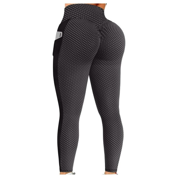 XZNGL Womens High Waist Yoga Pants Tummy Control Slimming Booty Leggings  Workout Running Butt Lift Tights With Pockets 
