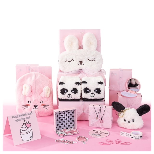 Caja de regalo HAPPY LOLLI con 8 sorpresas divertidas para niñas de 7 a 14 años