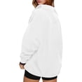 thumbnail image 4 of Zormilly Sweatshirt for Women Long Sleeve Mock Neck Oversized Sweatshirt with Pockets Buttons Fashion Fall Outfits, S-3XL, 4 of 8