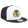 thumbnail image 3 of Men's New Era White/Black Chicago Blackhawks Repeat Two-Tone 59FIFTY Fitted Hat, 3 of 5
