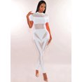 thumbnail image 2 of Mono sexy ajustado de malla para mujer, transparente, de una pieza, para discoteca, para fiesta de noche, 2 of 5