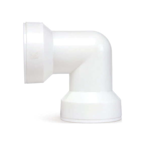Keeney 47QLK Insta-Plumb 90-Degree Plastic Coupling Elbow, 1-1/2 in.
