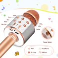 thumbnail image 3 of Juguetes divertidos para niñas de 3 a 12 años, micrófono para niños, micrófono de Karaoke, cumpleaños para niños de 5 a 12 años, micrófono de juguete para niños Zhivalor WRMH-421-2, 3 of 6