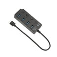 thumbnail image 4 of Divisor De 4 Puertos USB 3.0, HUB USB 3.0 Fuerte Compatibilidad Fácil Conexión Indicador LED Para Disco U ANGGREK USB Multiport Hub, 4 of 8