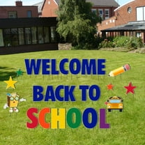 Welcome Back to School Yard Letters 26pcs with Stakes, 12353