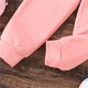 thumbnail image 2 of Gibobby Conjunto de pantalones para niños Otoño e invierno para niños, mangas de diseño único, de manga larga, pantalones superiores, traje para niñas(Rosa,5 Años), 2 of 5