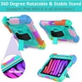 thumbnail image 2 of BMOUO Case for iPad Mini 7 Case (A17 Pro 2024), iPad Mini 7th/6th Generation Case, Full-Body Drop Protection iPad Mini 7/6 Case with 360° Rotate Hand Shoulder Strap/Stand, Teal, 2 of 8