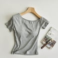 thumbnail image 5 of Tnhcen Women's One Shoulder Top with Built in Bra Summer Cotton Sleepwear Sleeveless Cami Loungewear Ruffle Top for Women S-XL, 5 of 9