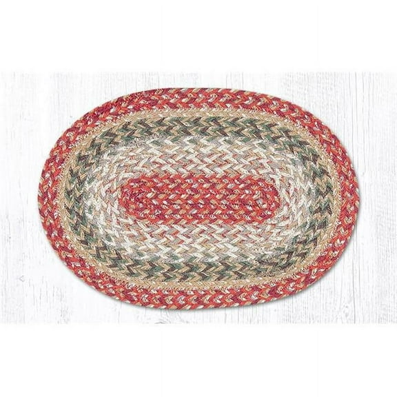 Capitol Importing 00-992 Sage Miniature Swatch Oval Rug, 10 x 15 in.