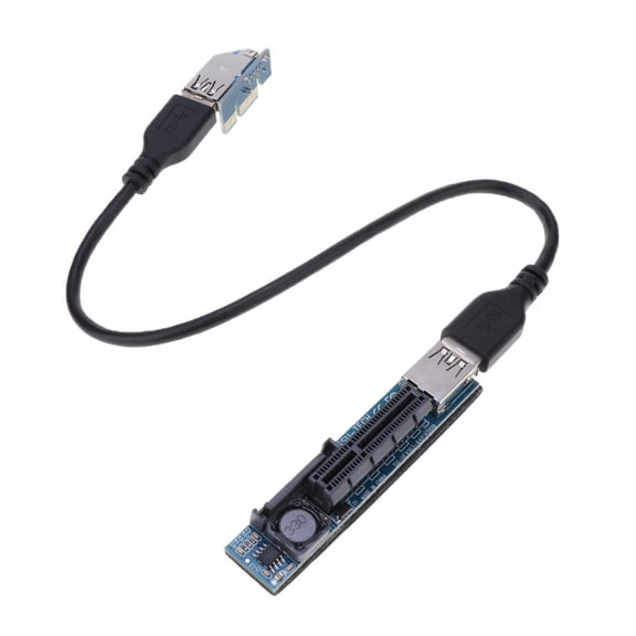 Riser Adapter Card with USB 3.0 Cable, Overcurrent