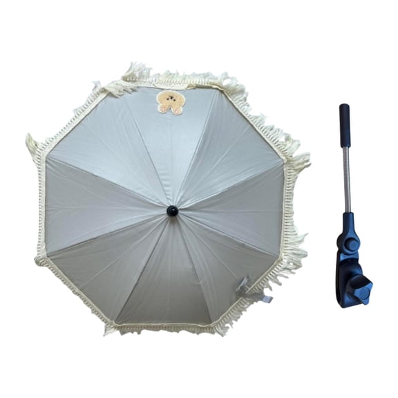 STARTIST Baby Parasol,Pram Umbrella,Clip on Lightweight,Folded Pushchair Umbrella,Canopy Shade for Trolley,Outdoor Activities