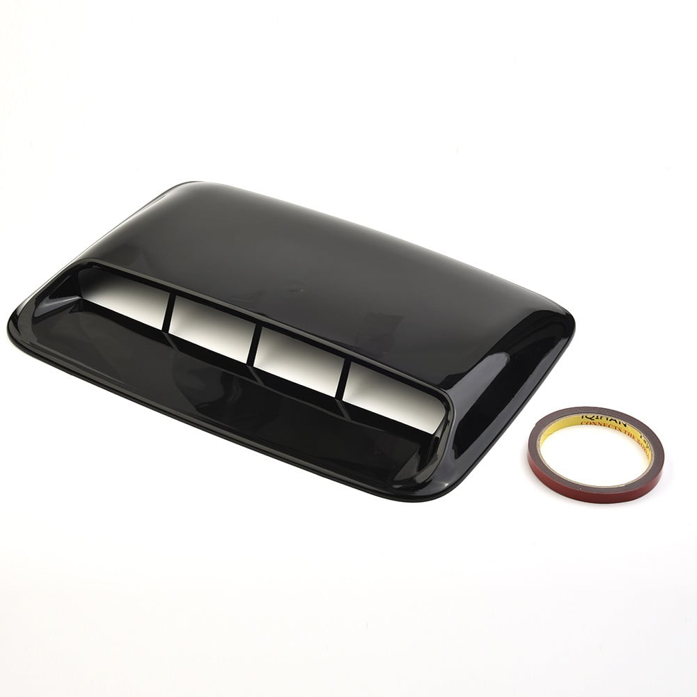 BLACK Car Vent Decorative Air Flow Intake Bonnet Hood Scoop Cover